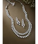 Aheli kundan long necklace set with earrings gift for women