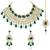 Aheli choker necklace with maang tikka earrings traditional bridal wedding jewellery set gift for women