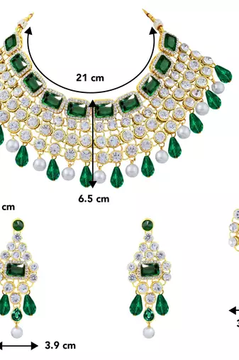 Aheli choker necklace with maang tikka earrings traditional bridal wedding jewellery set gift for women