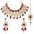 Aheli choker necklace with maang tikka earrings traditional bridal wedding jewellery set for women