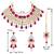 Aheli rani pink choker necklace with maang tikka earrings indian traditional jewellery set gift for women