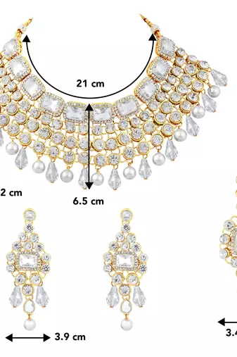 Aheli choker necklace with maang tikka earrings indian traditional bridal wedding jewellery set for women