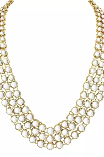 Aheli traditional kundan long necklace with earring jewellery set gift for women