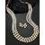 Aheli traditional white long necklace jewellery set with earring for women