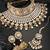 Aheli indian ethnic bridal big choker necklace earrings maang tikka traditional jewellery set for women