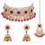 Aheli traditional choker necklace earring maang tikka jewellery set for women