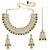 Aheli green choker necklace with earrings maang tikka for women indian traditional jewellery set