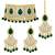 Aheli bridal green choker necklace with earrings maang tikka for women traditional jewellery set