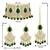 Aheli bridal green choker necklace with earrings maang tikka for women traditional jewellery set