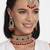 Aheli kundan choker necklace with earrings maang tikka for women indian traditional jewellery set