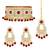 Aheli kundan choker necklace with earrings maang tikka for women indian traditional jewellery set