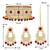 Aheli kundan choker necklace with earrings maang tikka for women indian traditional jewellery set