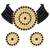 Aheli kundan choker necklace with round earrings traditional jewellery set for womens