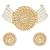 Aheli kundan choker necklace with round earrings traditional jewellery set for womens