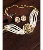 Aheli choker necklace with round earrings traditional jewellery set for women girls