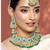 Aheli choker necklace with earrings maang tikka for women girls indian traditional jewellery set