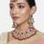 Aheli bridal kundan pearl choker necklace with earrings maang tikka for women indian traditional jewellery set