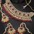 Aheli bridal kundan pearl choker necklace with earrings maang tikka for women indian traditional jewellery set