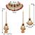 Aheli bridal kundan pearl choker necklace with earrings maang tikka for women indian traditional jewellery set
