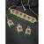 Aheli traditional kundan pearl bridal choker necklace jewellery set for women