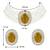 Aheli gold stone beaded adjustable necklace jewellery set for women