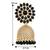 Aheli gold plated floral studded black jhumki traditional wedding earrings for women