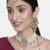 Aheli gold-plated & white kundan & pearls studed multistrand choker jewellery set