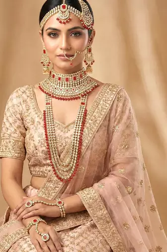 Aheli ethnic traditional kundan dulhan bridal jewellery set with choker earrings maang tikka hathphool set for women