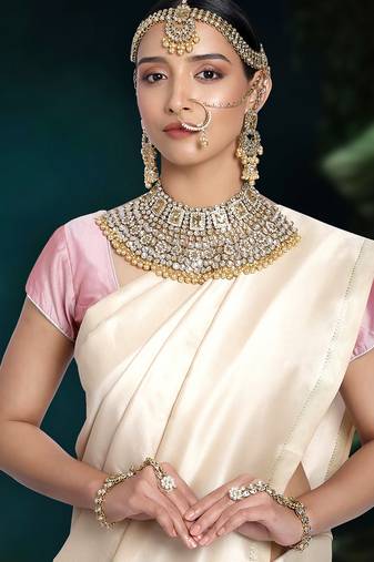 Aheli jodha akbar style choker necklace bridal jewellery set gift for women