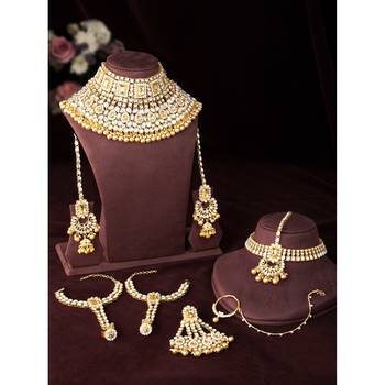 Aheli jodha akbar style choker necklace bridal jewellery set gift for women 2
