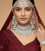 Aheli jodha akbar style choker necklace bridal jewellery set gift for women