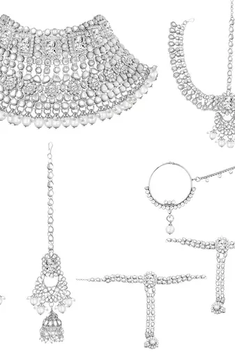 Aheli jodha akbar style choker necklace bridal jewellery set gift for women