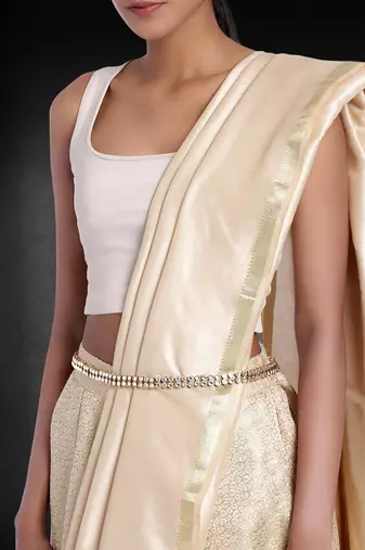 Aheli traditional adjustable kundan waist belt kamar bandh belly chain jewellery gift for women