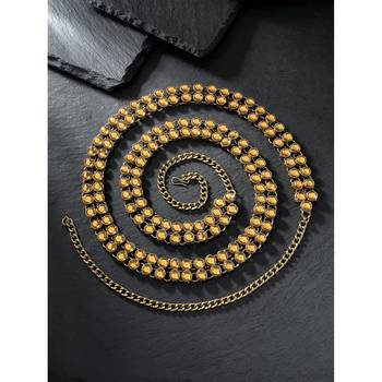 Aheli traditional jewellery kundan waist belt kamar bandh ethnic belly chain for women 1
