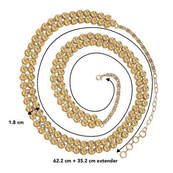 Aheli traditional jewellery kundan waist belt kamar bandh ethnic belly chain for women 4