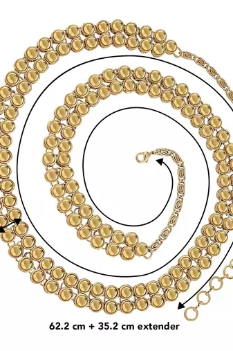 Aheli traditional jewellery kundan waist belt kamar bandh ethnic belly chain for women