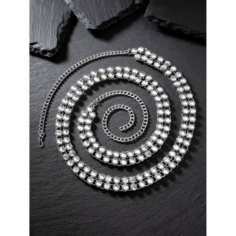 Aheli traditional jewellery kundan waist belt kamar bandh belly chain for women