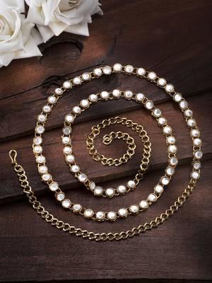 Aheli traditional jewellery kundan waist belt kamarband belly chain for women 1