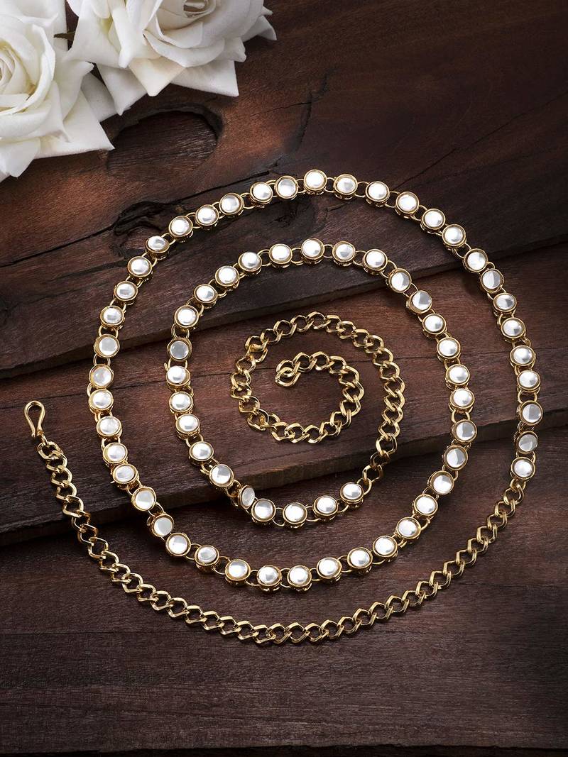 Aheli traditional jewellery kundan waist belt kamarband belly chain for women