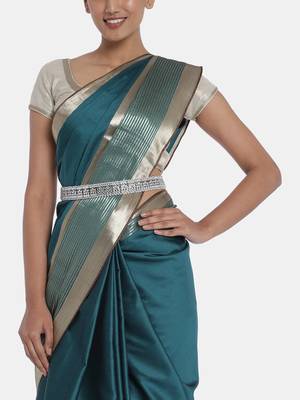 Aheli kundan white waist belt kamar bandh belly chain traditional jewellery gift for women 3