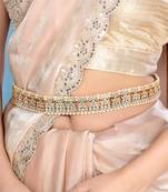 Aheli traditional jewellery kundan white waist belt kamar bandh belly chain jewellery ethnic gift for women