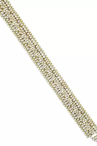 Aheli traditional jewellery kundan white waist belt kamar bandh belly chain jewellery ethnic gift for women