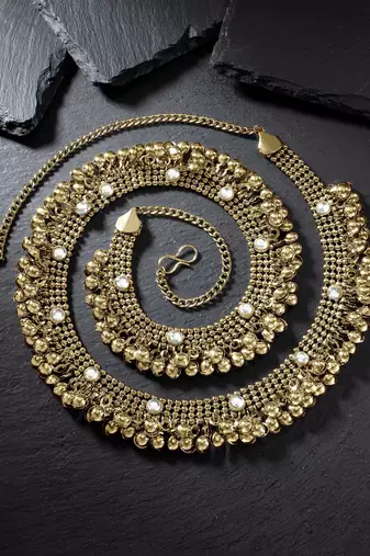 Aheli traditional antique waist belt kamar bandh kamar patta belly chain wedding jewellery gift for women