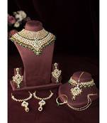 Aheli jodha akbar green bridal choker necklace traditional dulhan jewellery set gift for women