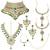 Aheli jodha akbar green bridal choker necklace traditional dulhan jewellery set gift for women