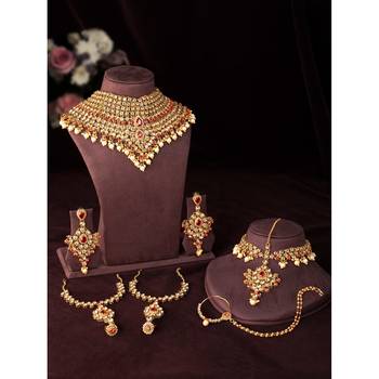 Aheli jodha akbar bridal choker necklace traditional jewellery set for womens 2