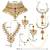 Aheli jodha akbar bridal choker necklace traditional jewellery set for womens