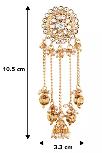 Aheli gold plated chandbali earrings for women & girl