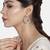 Aheli silver plated pearl big circle large round chandbali earring for women indian traditional jewellery