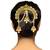 Aheli kundan pearl hair accessary juda pin with hanging jhumkis for women